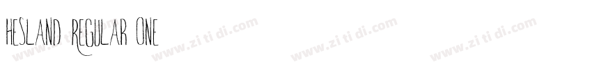 Hesland Regular One字体转换